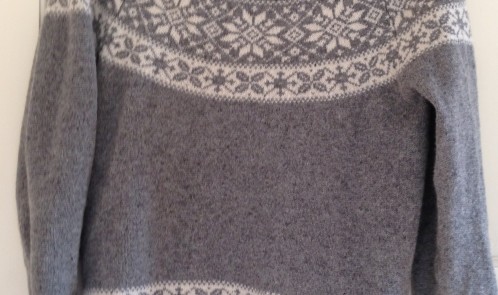 Grey woolly jumper Primark bargain