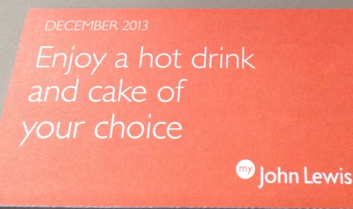 loyalty card lewis john cake hot drink