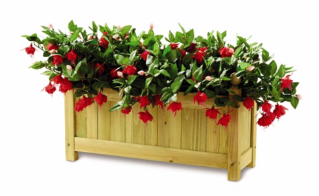 WOODEN PATIO PLANTER