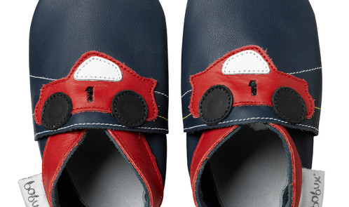 Bobux Soft Soles - navy racing car